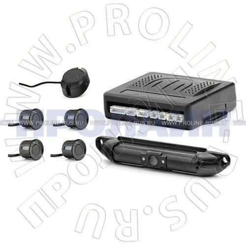 Комплект: видеокамера заднего вида и парковочный радар ENC EC-017